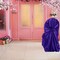 1 Piece Taffeta Universal Self-Tie Event Chair Cover Regency Purple
